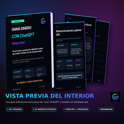 Ganá dinero con ChatGPT desde cero